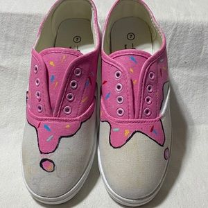 Custom painted sneakers